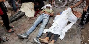 مجازر في النصيرات: عشرات الشهداء بقصف عدة مناطق بقطاع غزة