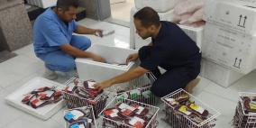 وصول 6000 وحدة دم إلى قطاع غزة