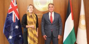 محافظ سلطة النقد يبحث مع ممثلة استراليا تطورات القطاع المصرفي في فلسطين
