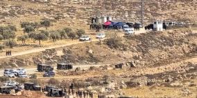 التهجير القسري يتجدد: الاحتلال يستهدف تجمعا بدويا في المغير ويعتقل ثلاثة متضامنين