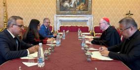 وزيرة الخارجية تلتقي رئيس وزراء الفاتيكان