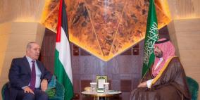 الشيخ يلتقي ولي العهد السعودي