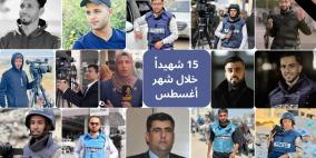 أخطرها قتل 15 صحفي/ة مدى: 79 انتهاك ضد الحريات الإعلامية في فلسطين خلال آب الماضي