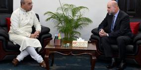 الهباش يبحث التعاون المشترك مع رئيس مجلس القضاء الأعلى في بنجلاديش