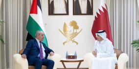 الشيخ يبحث مع رئيس الوزراء القطري مجموعة من القضايا المشتركة 