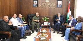برهم يبحث مع وفدٍ من اتحاد جرحى فلسطين تعزيز التعاون المشترك