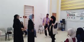  الجمعية الوطنية للتأهيل تنفذ جلسة توعوية للأمهات النازحات في دير البلح