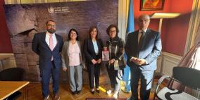 وفد دولة فلسطين يعقد اجتماعاً مع نائب المفوض السامي لحقوق الإنسان في جنيف