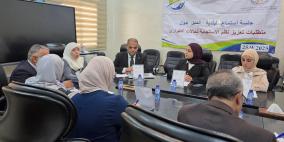 مركز "شمس" ينظم جلسة مساءلة لبلدية الخليل حول مدى جاهزيتها واستعدادها للاستجابة لحالات الطوارئ