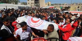 الهلال الأحمر: 29 شهيدا من طواقمنا منذ بدء الحرب على غزة