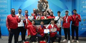 فلسطين تحرز 5 ميداليات بينها 3 فضيات في بطولة العالم للكيك بوكسينغ