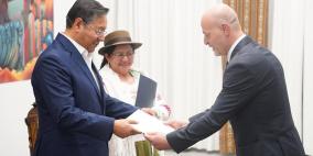 أبو الفواخر يقدم أوراق اعتماده للرئيس البوليفي سفيرا فوق العادة لدولة فلسطين