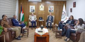 سلطة المياه وسلطة الأراضي تبحثان تخصيص أراض لنقل المياه المعالجة من محطة نابلس الغربية