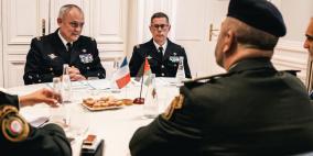 لقاء ثنائي بين اللواء بحري العبد إبراهيم خليل والفريق هايبرت بونو في باريس