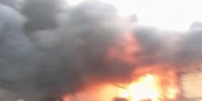 مستوطنون يحرقون بيوت المواطنين في خلة السدرة شمال شرق القدس