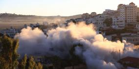 الاحتلال يفجر منزلاً بحي الهدف في جنين