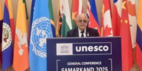 أبو زهري أمام اليونسكو: ما يجري في فلسطين حرب إبادة ممنهجة