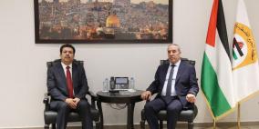 الشيخ يلتقي السفير التونسي لدى فلسطين ويبحثان مستجدات الأوضاع في غزة والضفة الغربية