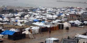 تقرير: تضرر وغرق أكثر من 53 ألف خيمة جراء المنخفض الجوي في غزة