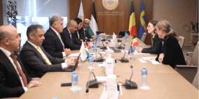 محافظ سلطة النقد يطلع القنصلين البلجيكي والسويدي على أخر تطورات القطاع المصرفي الفلسطيني