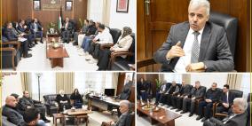 برهم يبحث مع رؤساء جامعات فلسطينية تعزيز التعاون لخدمة التعليم العالي