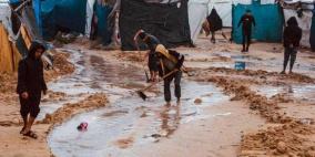 غزة: قصف بمناطق متفرقة وتفاقُم معاناة النازحين بفعل المنخفض