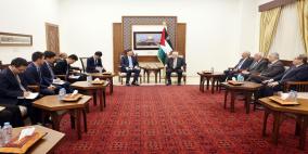 الرئيس عباس يستقبل المبعوث الصيني الخاص إلى الشرق الأوسط