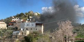 إصابات وإحراق مخزن ومركبة في هجوم للمستوطنين على جالود