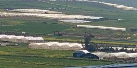 الاحتلال يواصل شق طريق استعماري شرق طمون جنوب طوباس