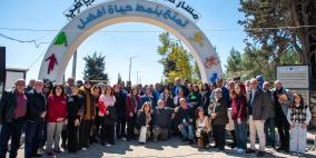 بالصور: بلدية رام الله تطلق تسمية مسار "كمال شمشوم" الرياضي