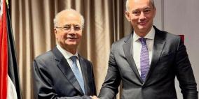 ملادينوف يبحث مع محمد مصطفى تنفيذ القرار الدولي 2803 وإعمار غزة