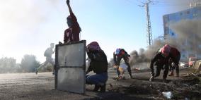 مواجهات اليوم الجمعة على المدخل الشمالي لمدينة البيرة 