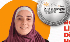 فوز ممثلة دولة فلسطين ايات السقا بجائزة Penta Brighter Future Award الدولية