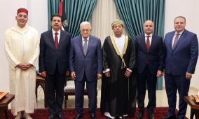 الرئيس يستقبل السفراء العرب المقيمين والمعتمدين لدى دولة فلسطين