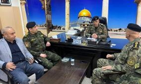 بالصور| قائد قوات الأمن الوطني اللواء العبد إبراهيم خليل يجري زيارة تفقدية لقيادة منطقة الخليل