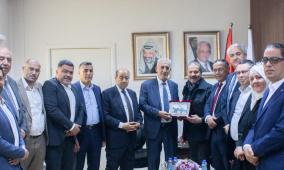 هيئة التقاعد الفلسطينية تستقبل ياسر عباس الممثل الخاص للرئيس