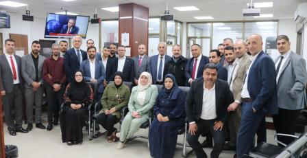 هيئة التقاعد الفلسطينية تستقبل الممثل الخاص لفخامة الرئيس محمود عباس حفظه الله السيد ياسر عباس