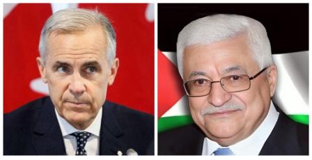 الرئيس عباس يتلقى اتصالا هاتفيا من رئيس الوزراء الكندي