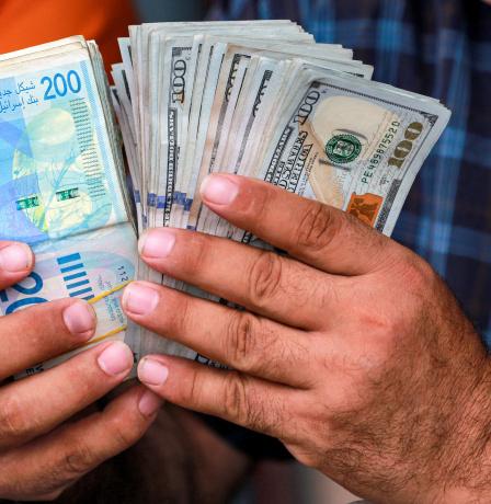 استقرار  الدولار.. أسعار صرف العملات مقابل الشيكل 