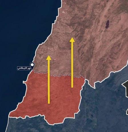 جيش الاحتلال يطالب أهالي جنوب لبنان بالتوجه إلى شمال نهر الليطاني