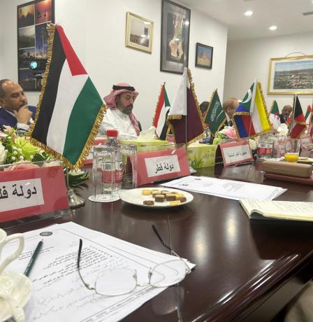 السفير عواد يطلع مجلس السفراء العرب في بكين على تطورات الأوضاع في فلسطين