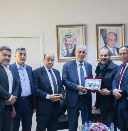 هيئة التقاعد الفلسطينية تستقبل ياسر عباس الممثل الخاص للرئيس