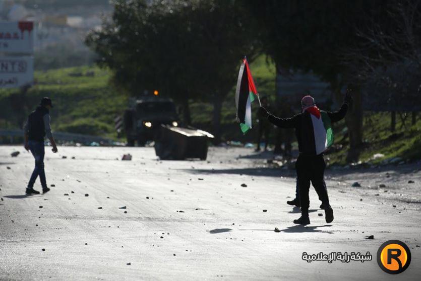 مواجهات حاجز حوارة بنابلس