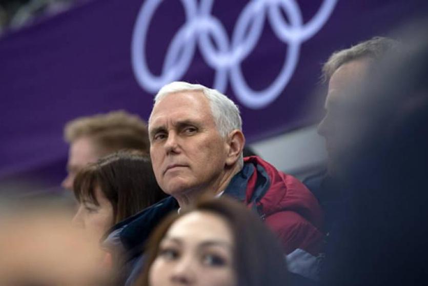 بنس خلال الألعاب الأولمبية الشتوية في كوريا الجنوبية