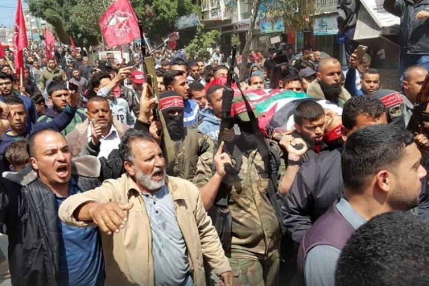 تشييع شهداء غزة 