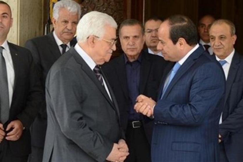 لقاء سابق بين الرئيس عباس والسيسي