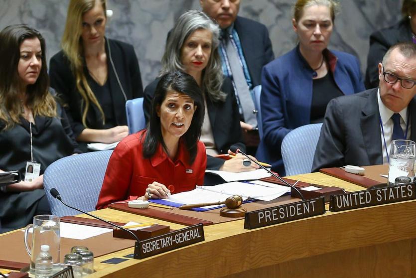 مندوبة واشنطن في مجلس الامن