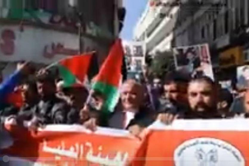 مسيرة دعم وإسناد للأسرى في رام الله