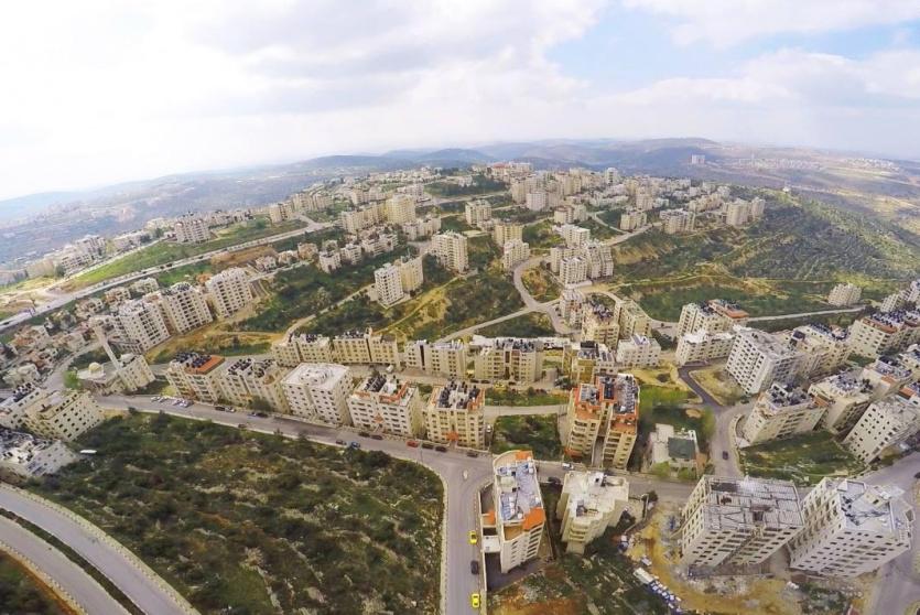 صورة جوية لمدينة رام الله