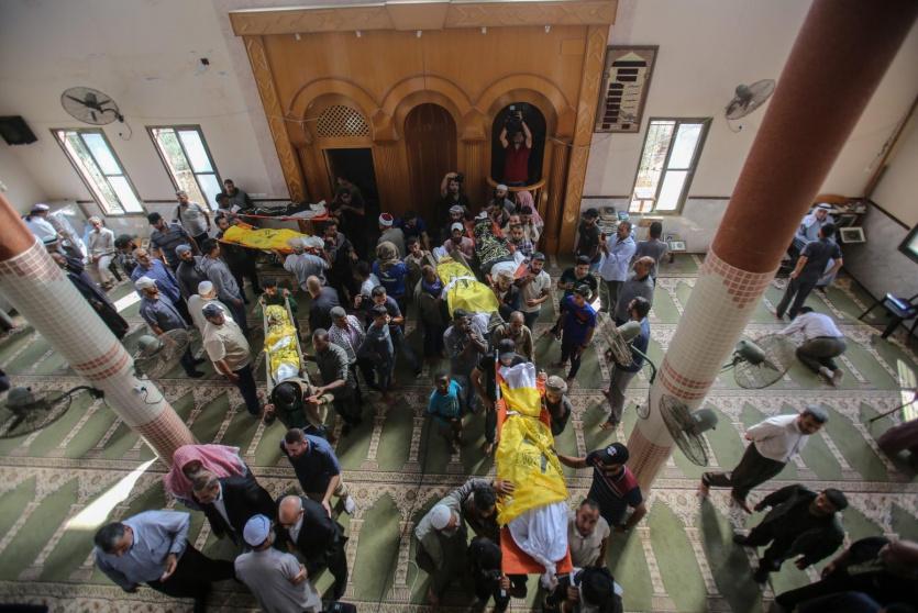 تشييع جثامين شهداء مجزرة عائلة ابو ملحوس